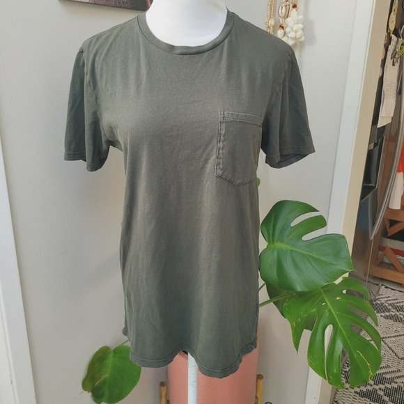 Everlane Pocket T-Shirt Casual 100% Cotton Everyday Slate‎ Gray Mens Small Comfy - Picture 2 of 6